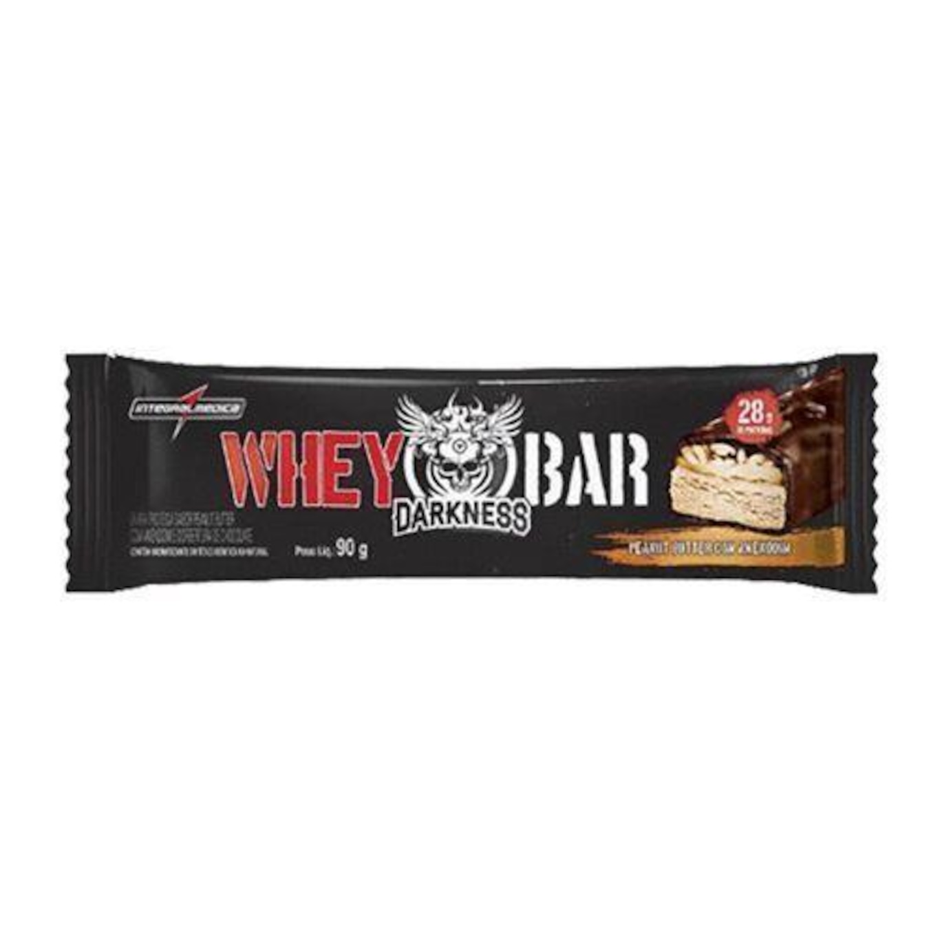 Whey Bar Integralmédica Darkness - Doce de Leite com Chocolate Chip - 90g - Foto 1