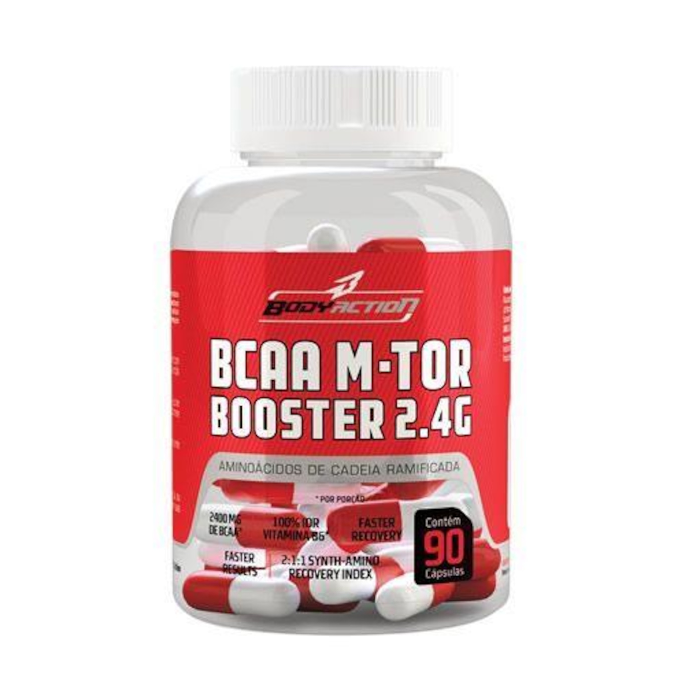 BCAA BodyAction M-Tor Booster 2,4g - 90 Cápsulas - Foto 1