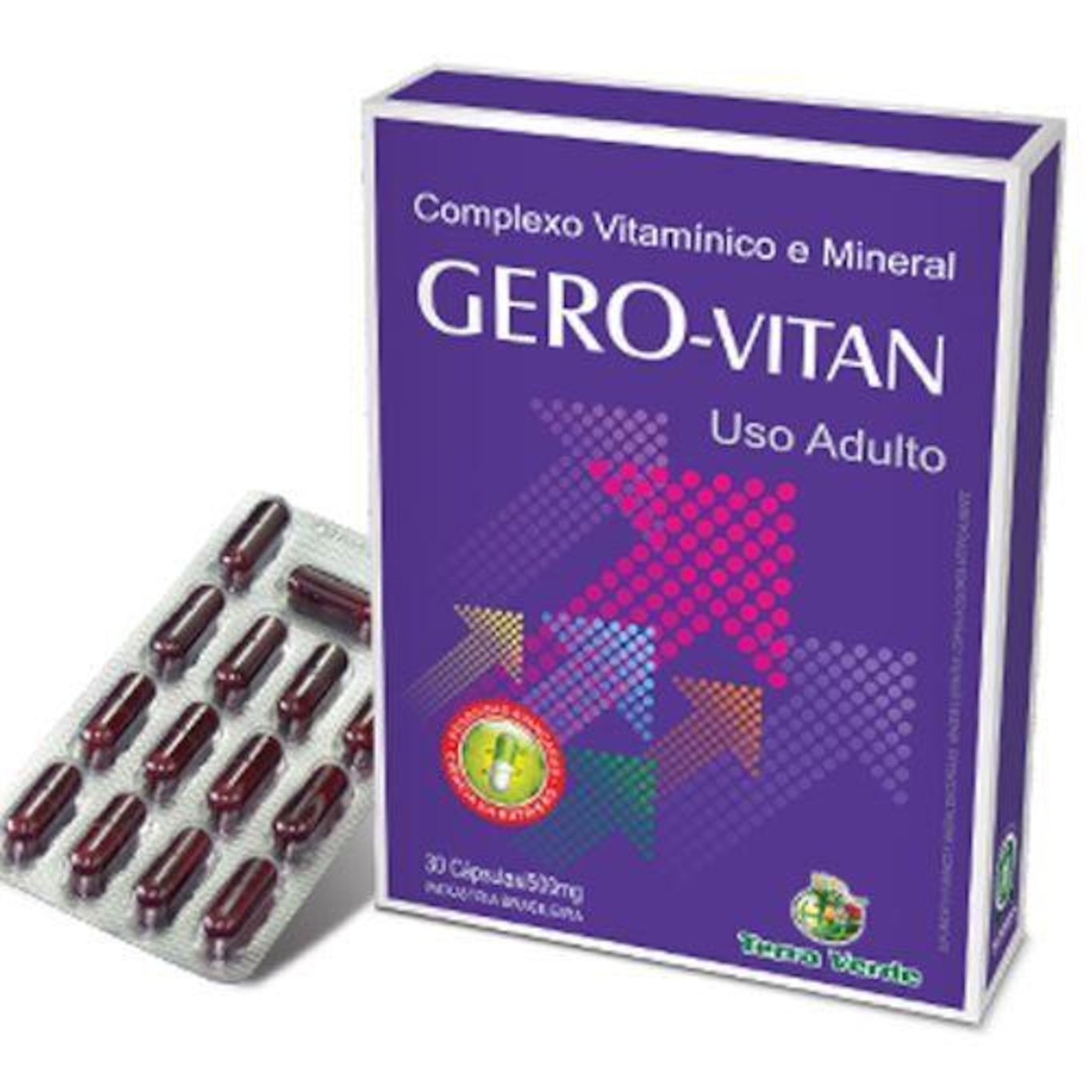 Multivitamínico Terra Verde Gero-Vitan - 30 Cápsulas - Foto 1