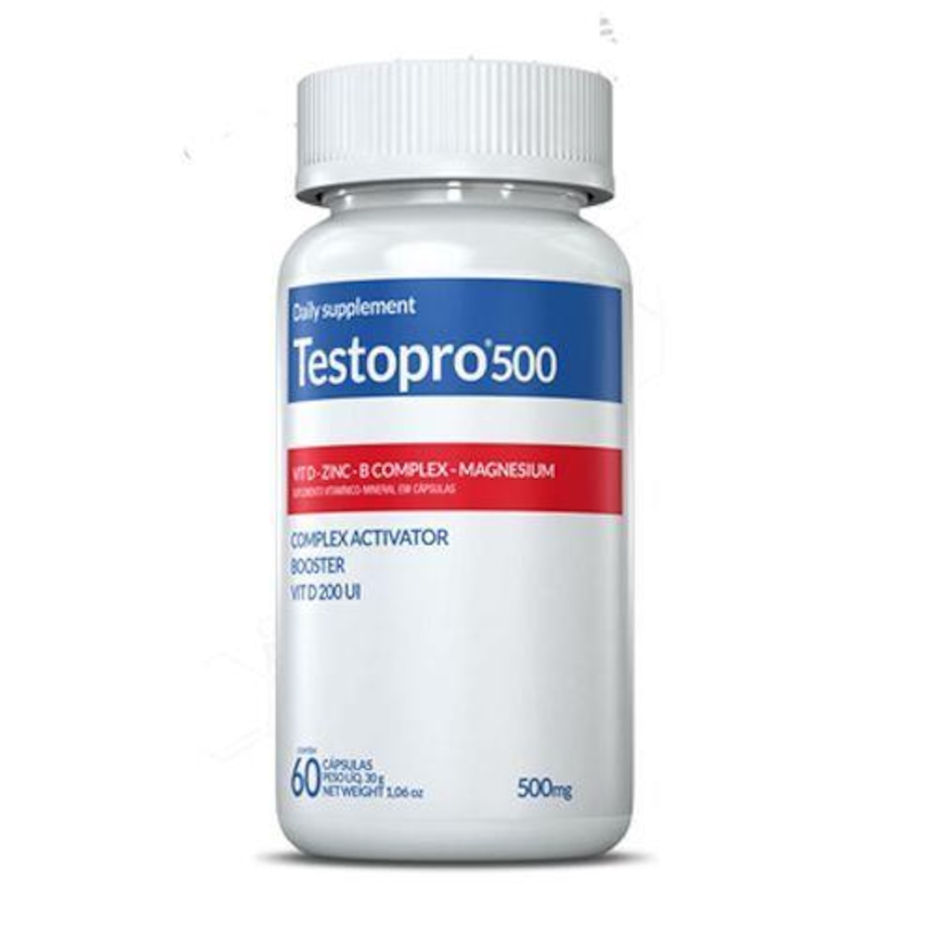 Testosterona Inove Nutrition Testopro 500mg - 60 Capsulas - Foto 1