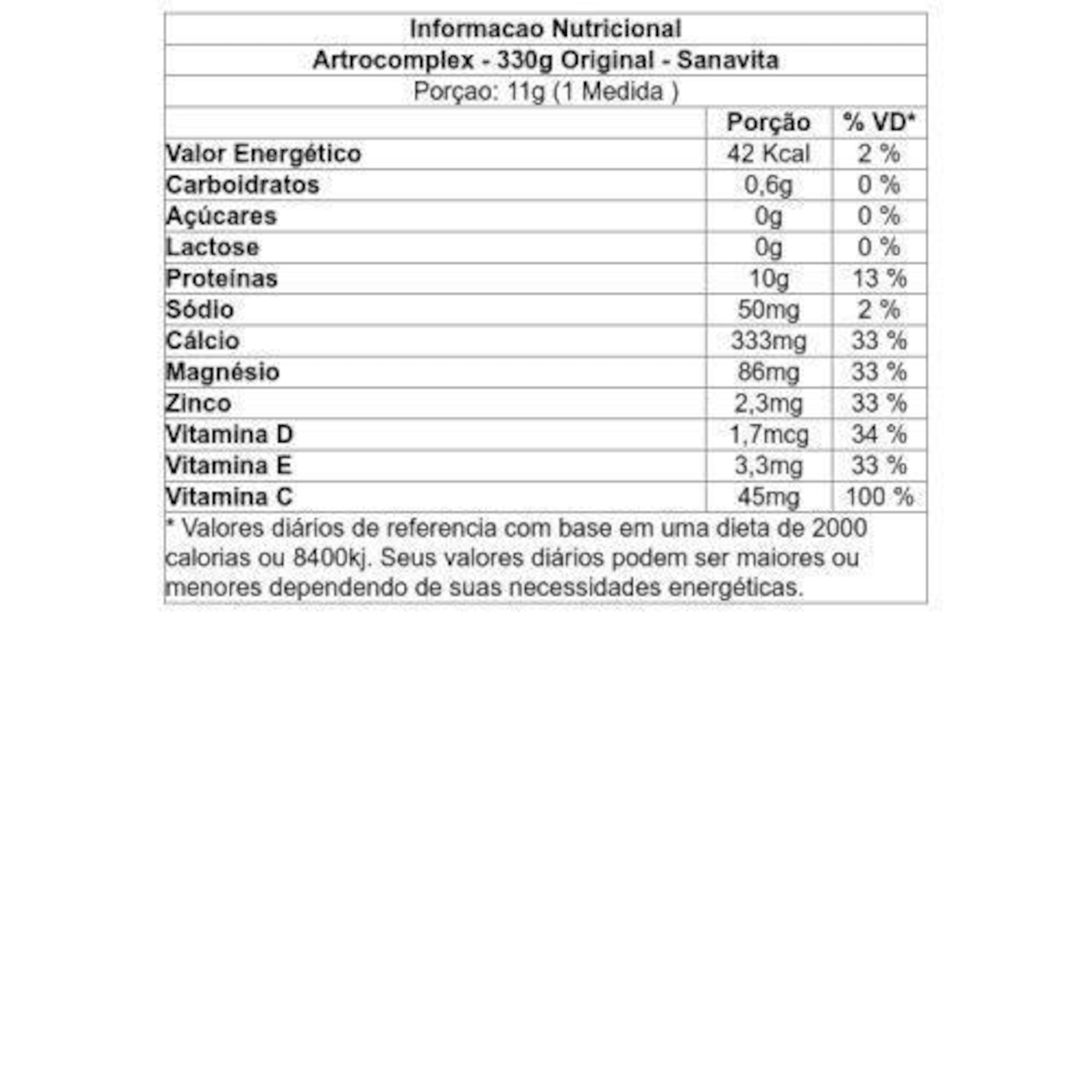 Multivitamínico Sanavita Artrocomplex - Original - 330g - Foto 2