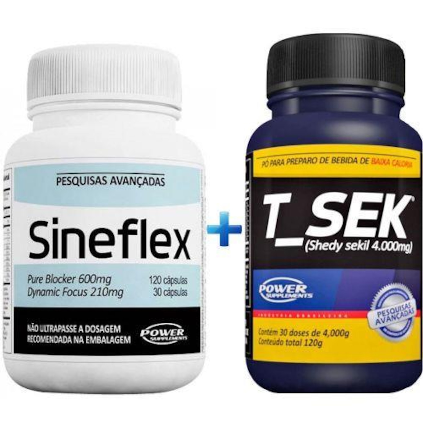 Termogênico Power Supplements Sineflex - 150 Cápsulas + Vitamínico Power Supplements T_Sek - 120g - Foto 1