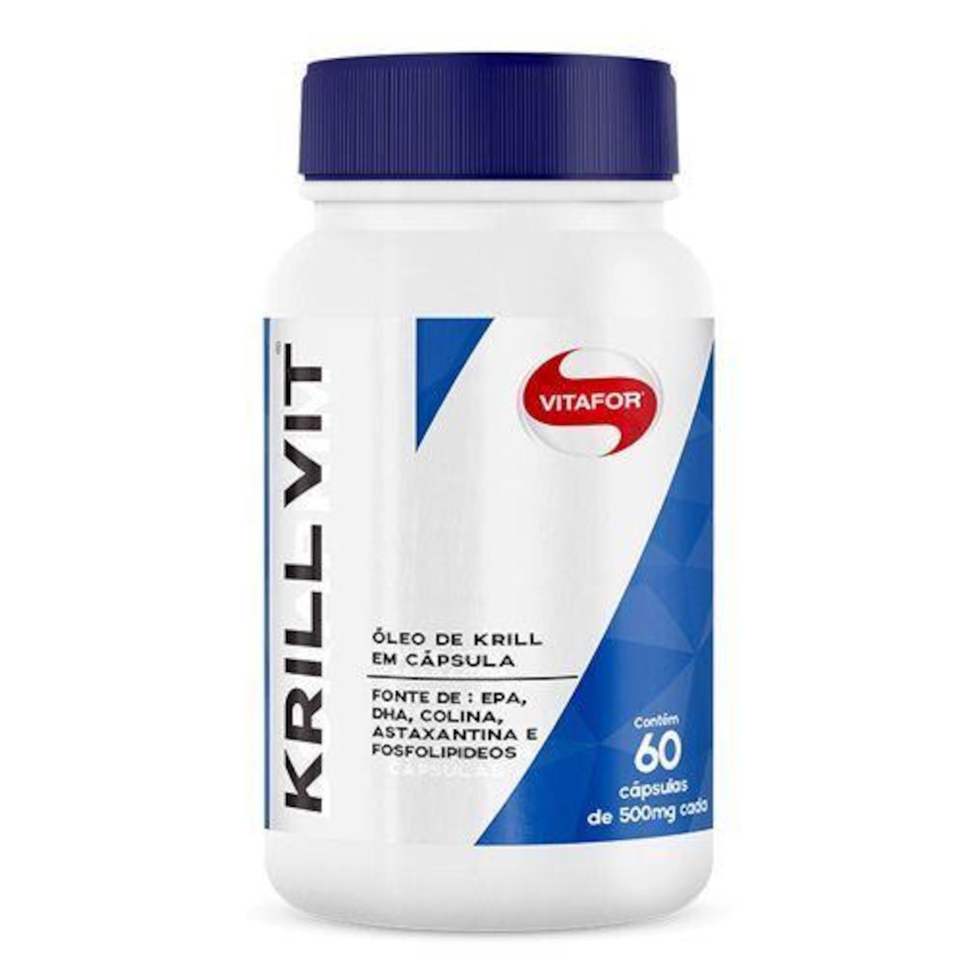 Óleo de Krill Vit Vitafor 500mg - 60 Capsulas - Foto 1