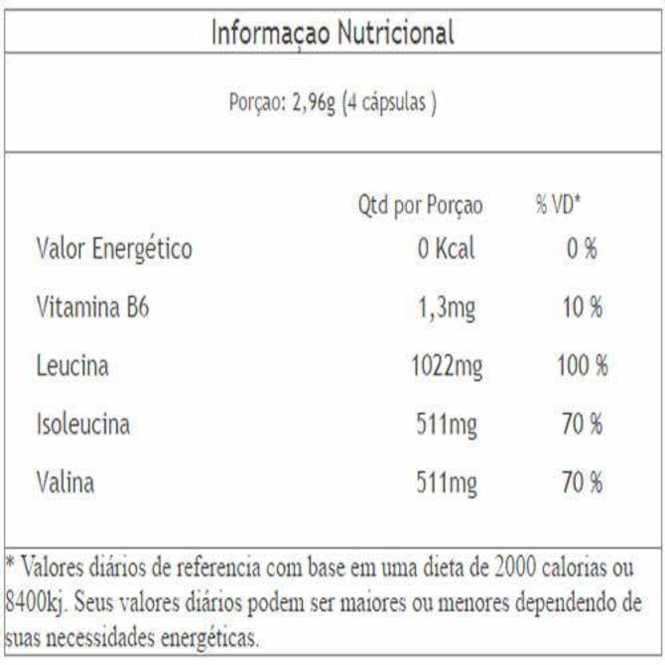 BCAA Integral Médica 2044mg - 90 Cápsulas - 10 Frascos - Foto 3