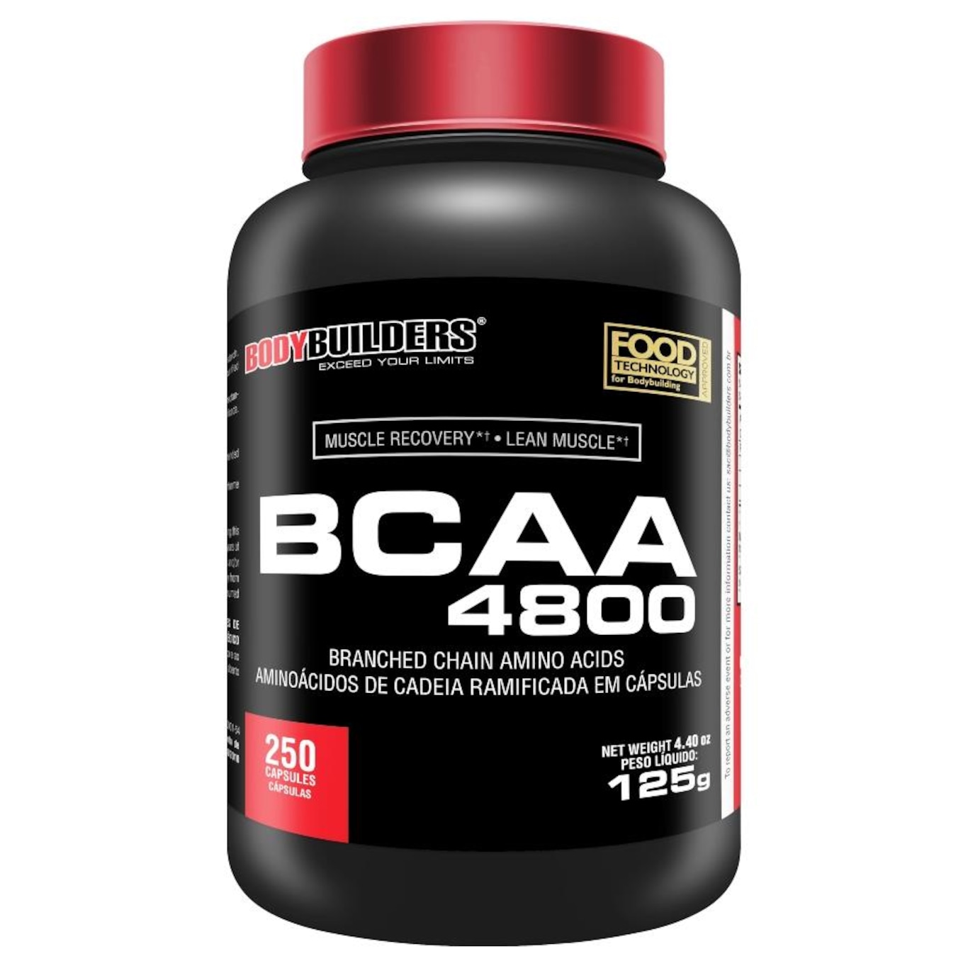 BCAA Bodybuilders 4800 - 250 Cápsulas - Foto 1