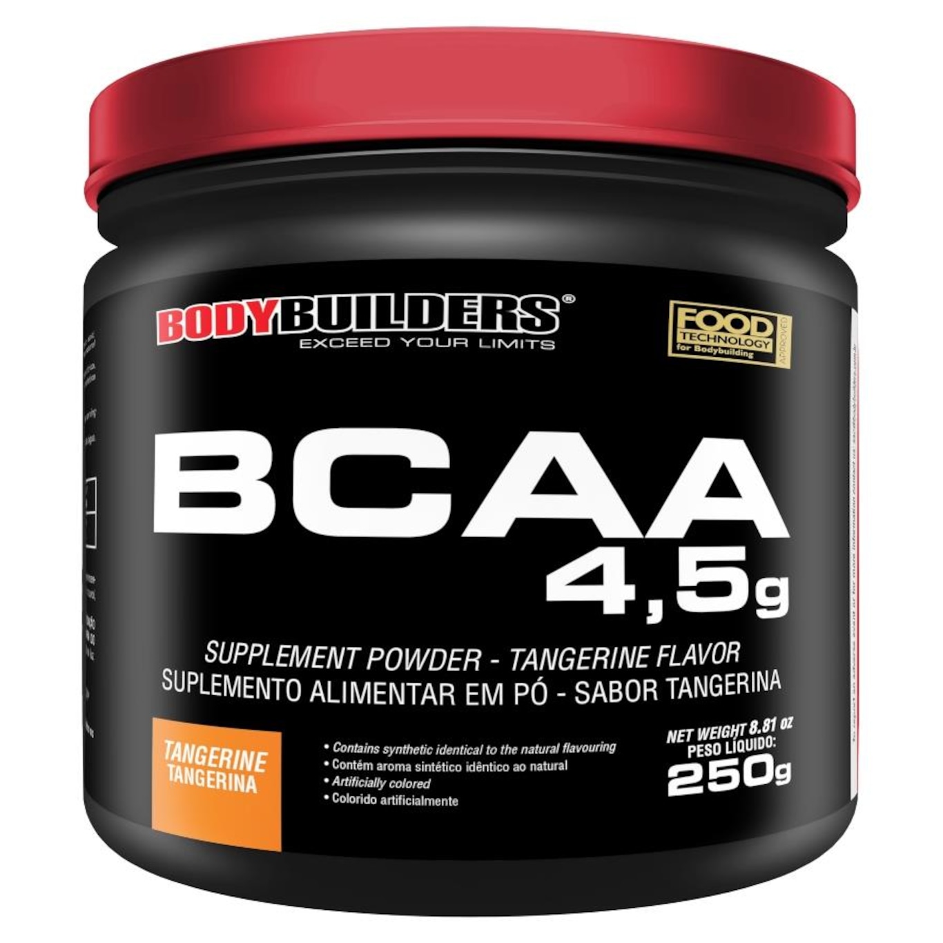 BCAA Bodybuilders 4.5g Tangerina - 250g - Foto 1