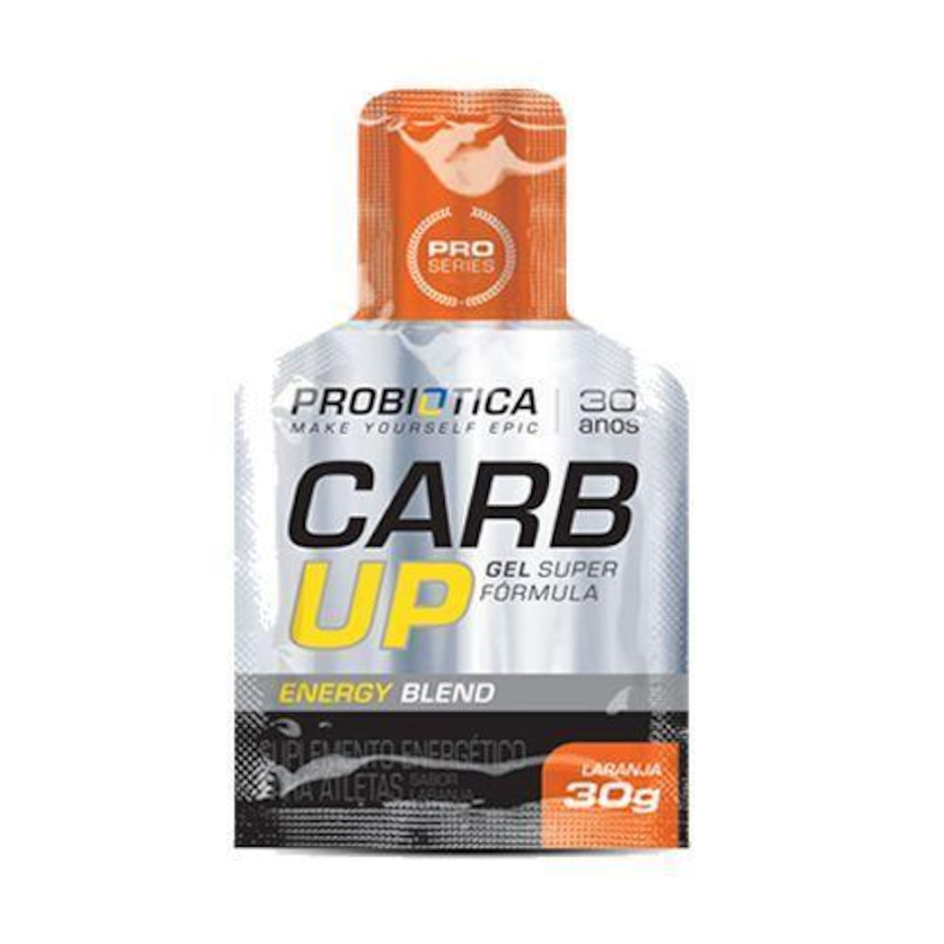 Carb UP Gel Super Fórmula Probiótica - Laranja - 1 sachê - Foto 1