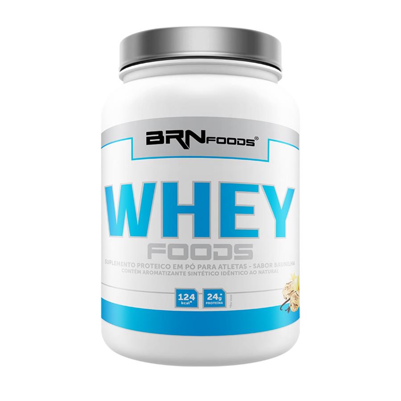 Whey Protein BRN Foods - Baunilha - 900g - Foto 1