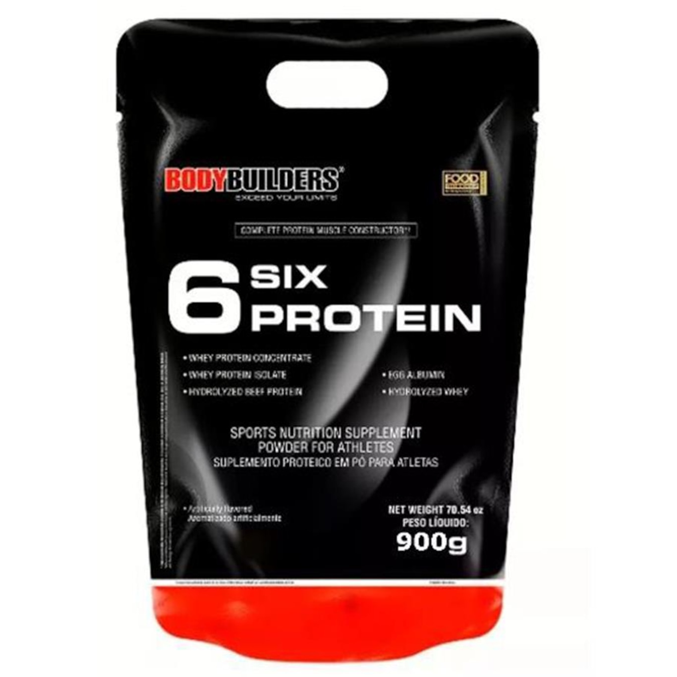 Whey Protein Bodybuilders - Baunilha - 6 Six Protein - 900g - Foto 1