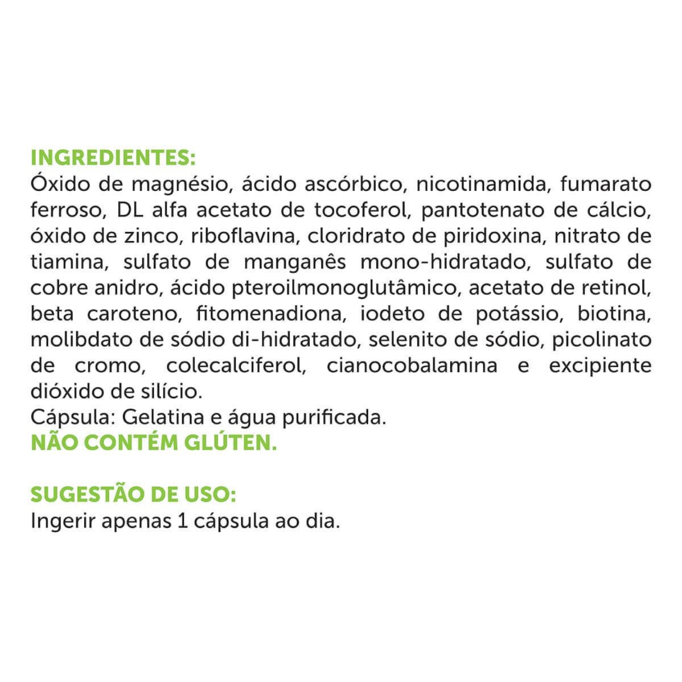 Multivitamínico BRN Foods - 90 Cápsulas - Foto 2