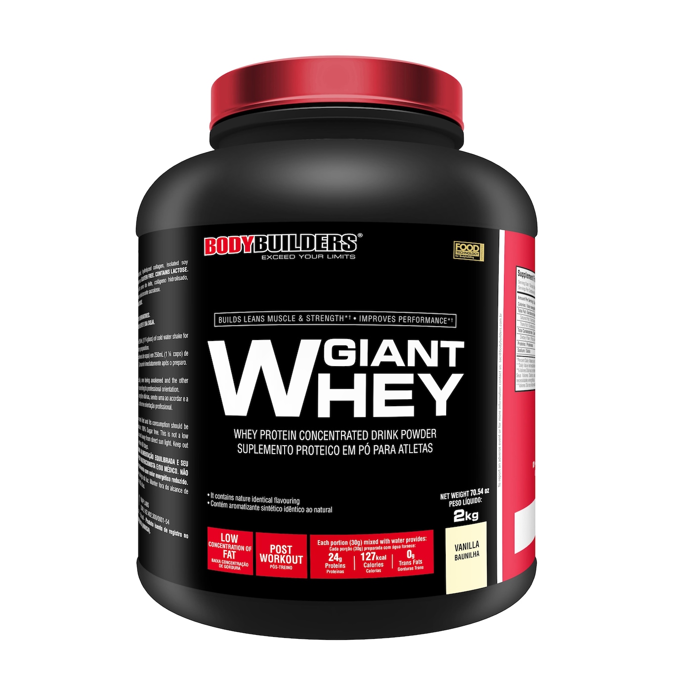 Giant Whey Protein Bodybuilders - Baunilha - 2Kg - Foto 1