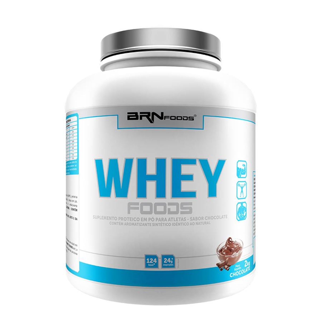 Whey Protein BRN Foods - Chocolate - 2Kg - Foto 1