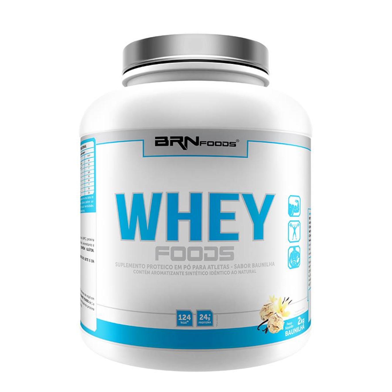 Whey Protein BRN Foods - Baunilha - 2Kg - Foto 1