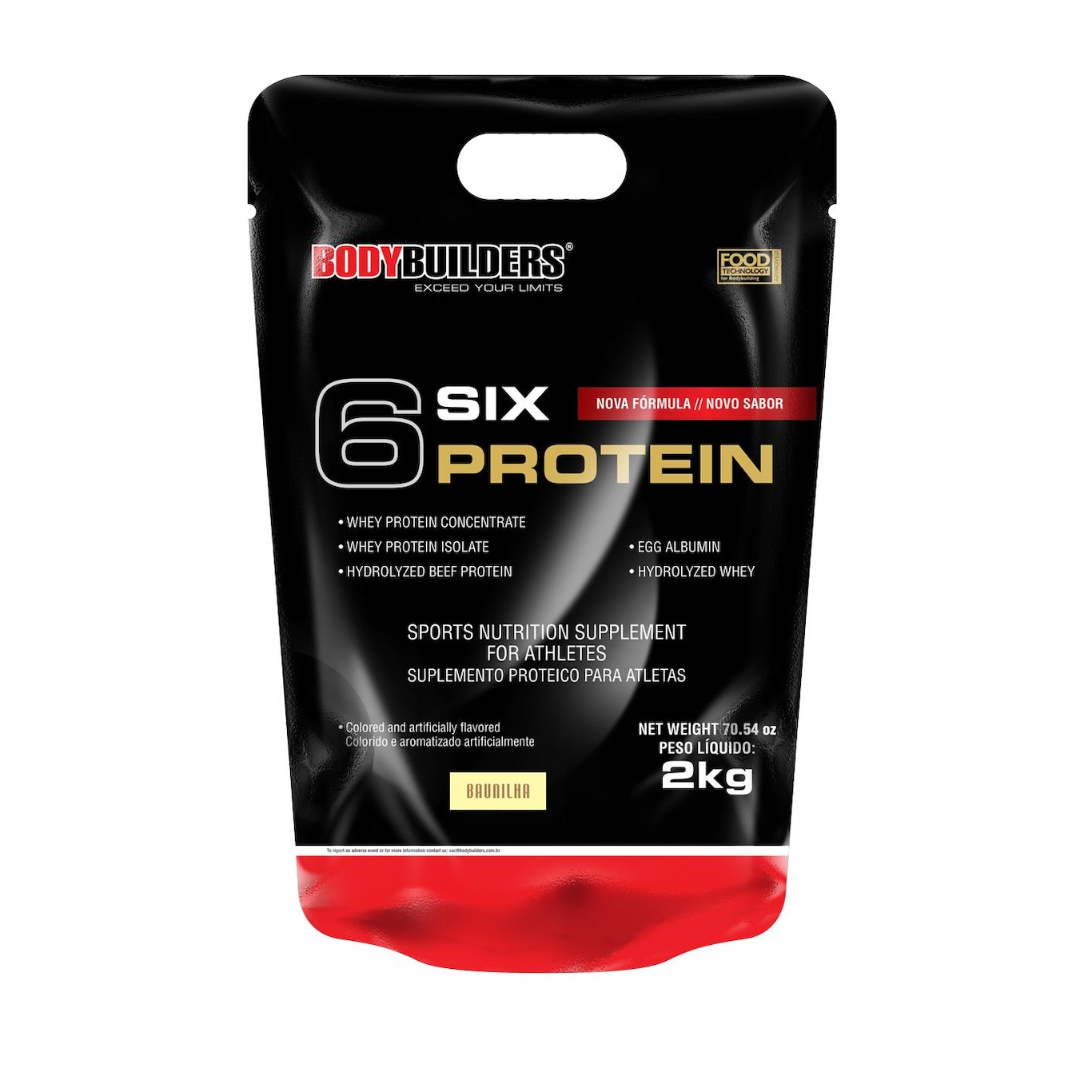 Whey Protein Bodybuilders 6 Six Protein - Baunilha - 2kg - Foto 1