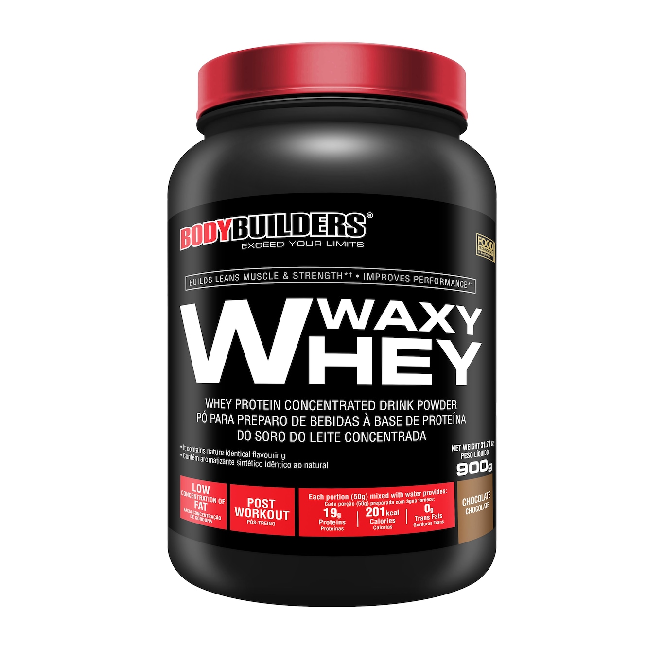 Waxy Whey Protein Bodybuilders - Chocolate - 900g - Foto 1