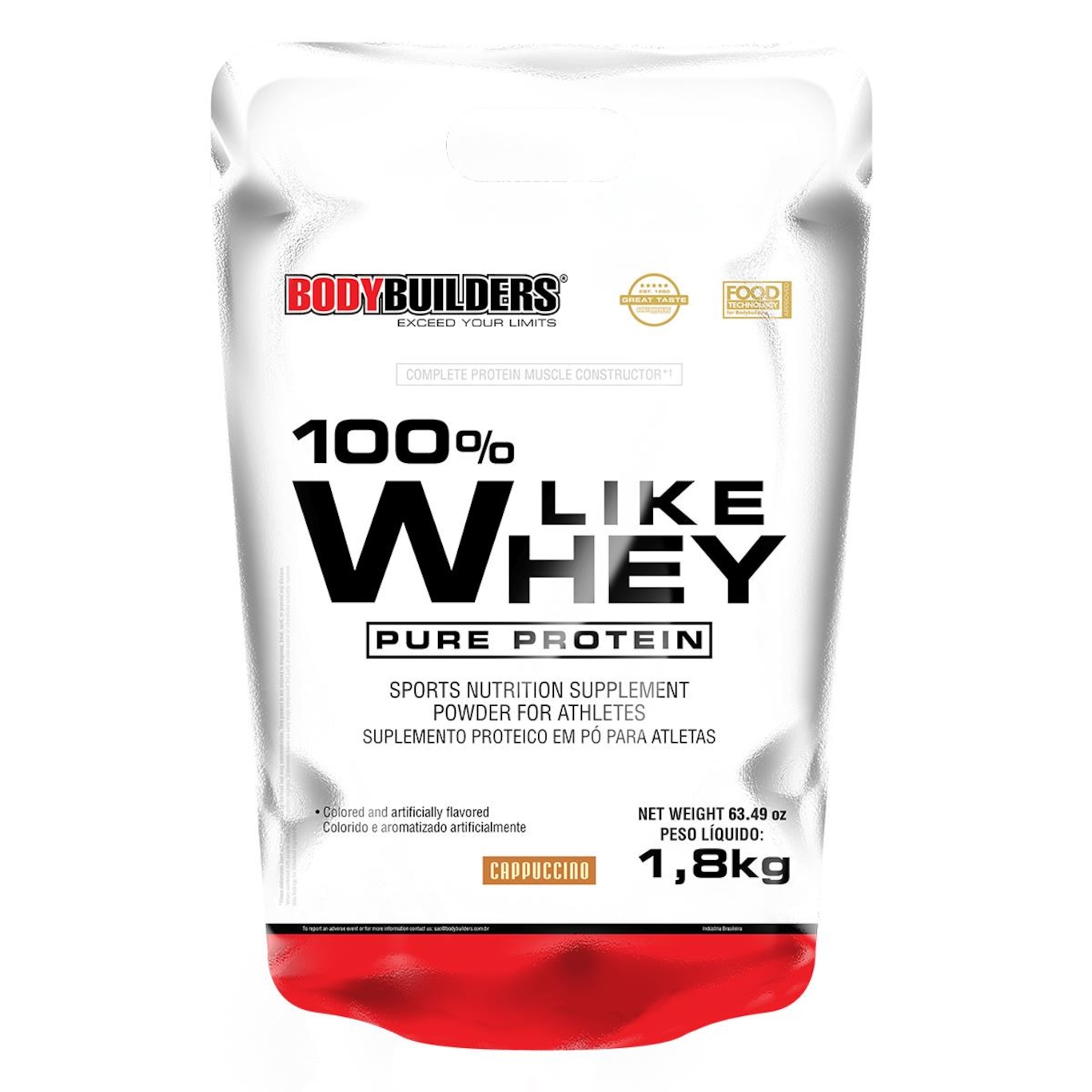 100% Whey Protein Bodybuilders Like Pure - Cappucino - 1,8Kg - Foto 1