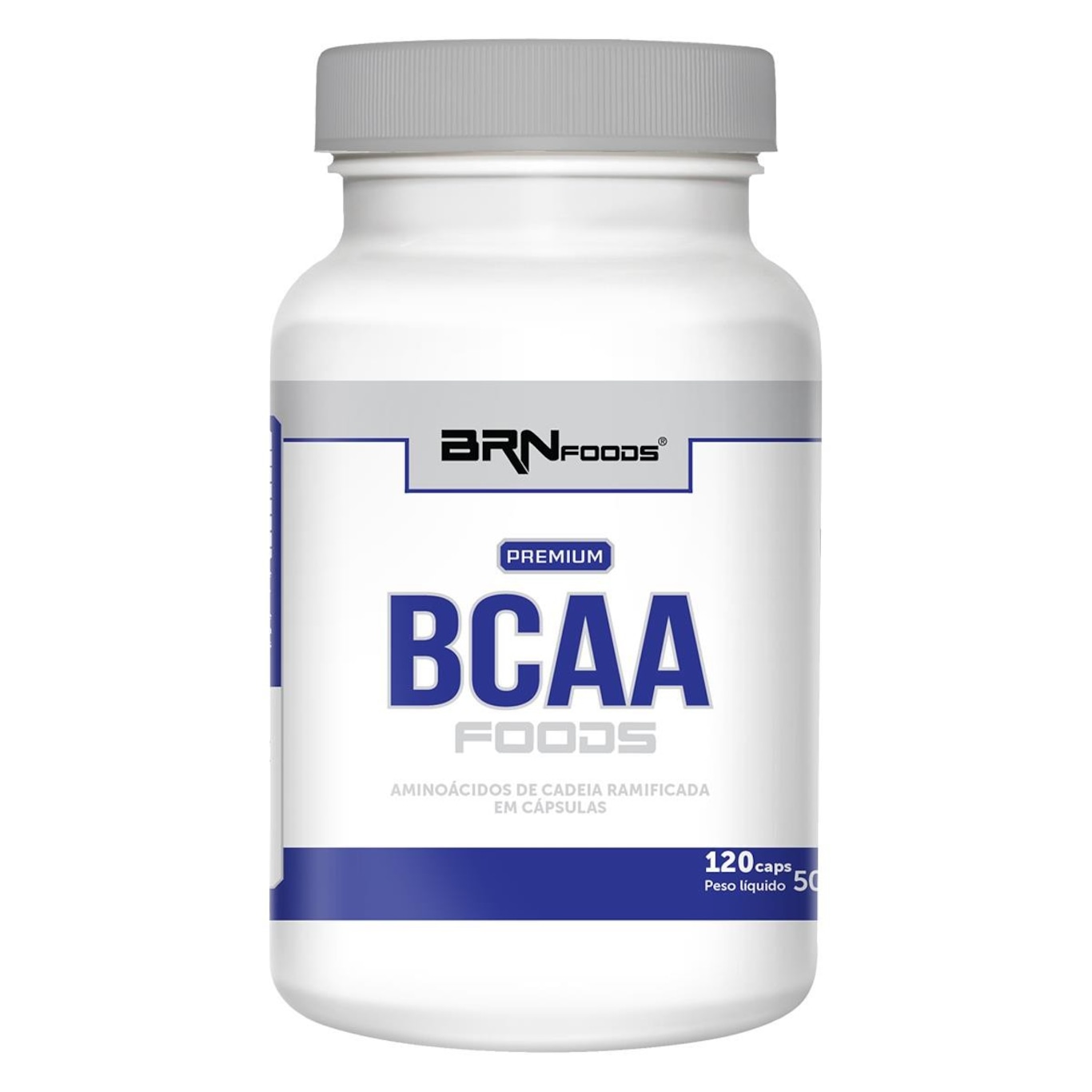 Premium BCAA BRN Foods - 120 Cápsulas - Foto 1