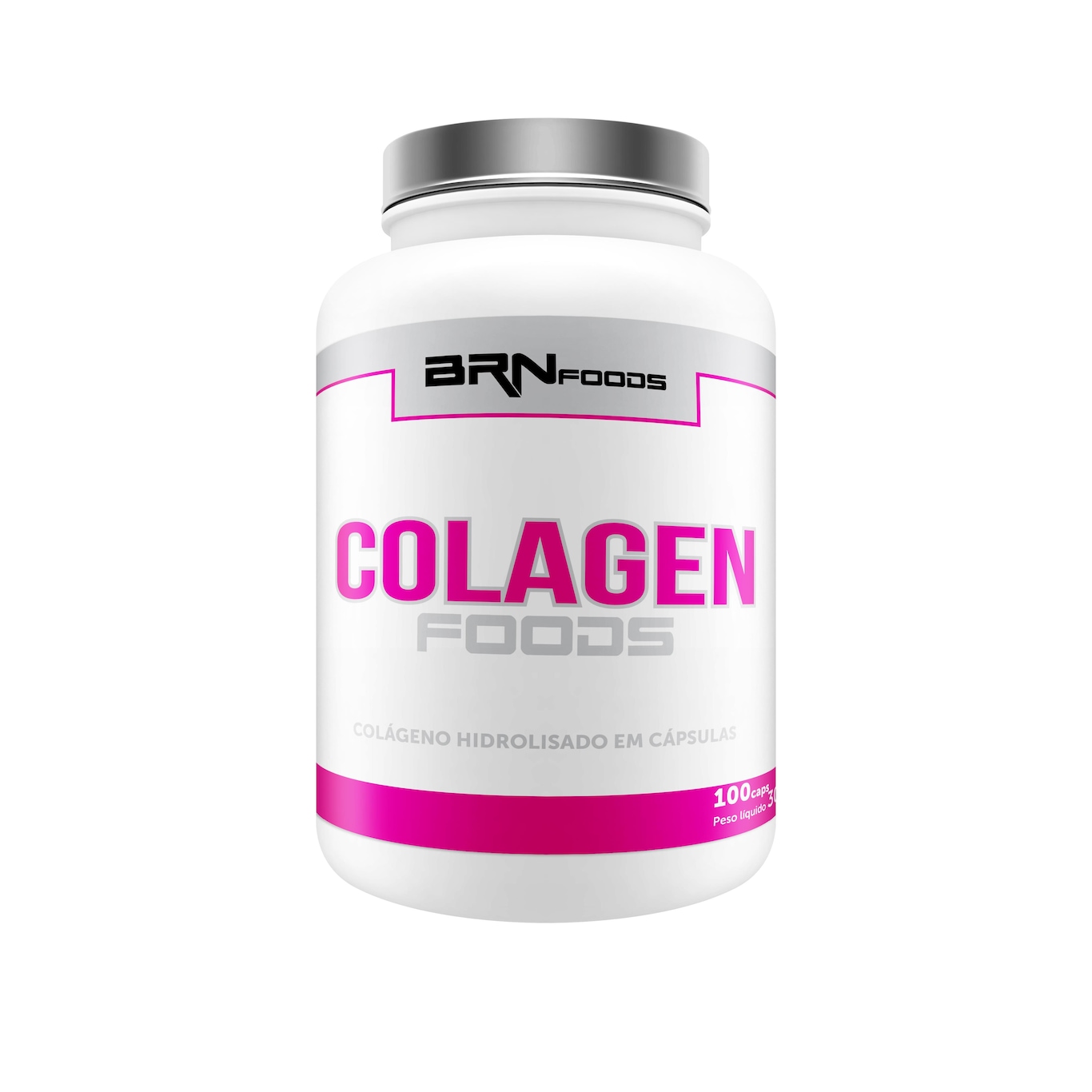 Colágeno Hidrolisado BRN Foods Colagen - 100 Cápsulas - Foto 1