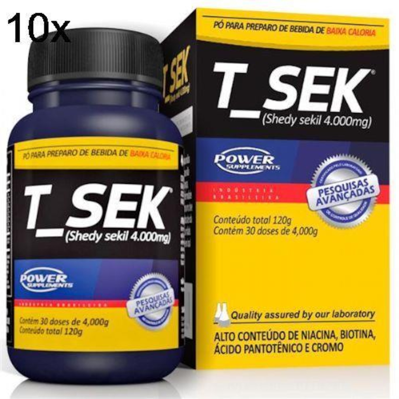 T_Sek Power Supplements - 120g - 10 Potes - Foto 1