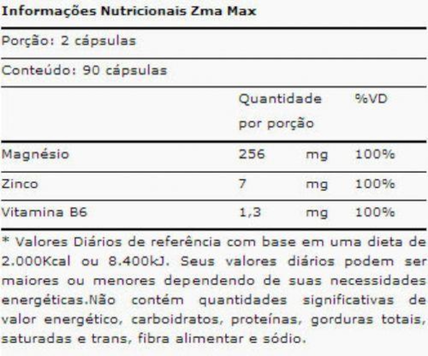 ZMA Max Titanium - 90 Cápsulas - 5 Frascos - Foto 3