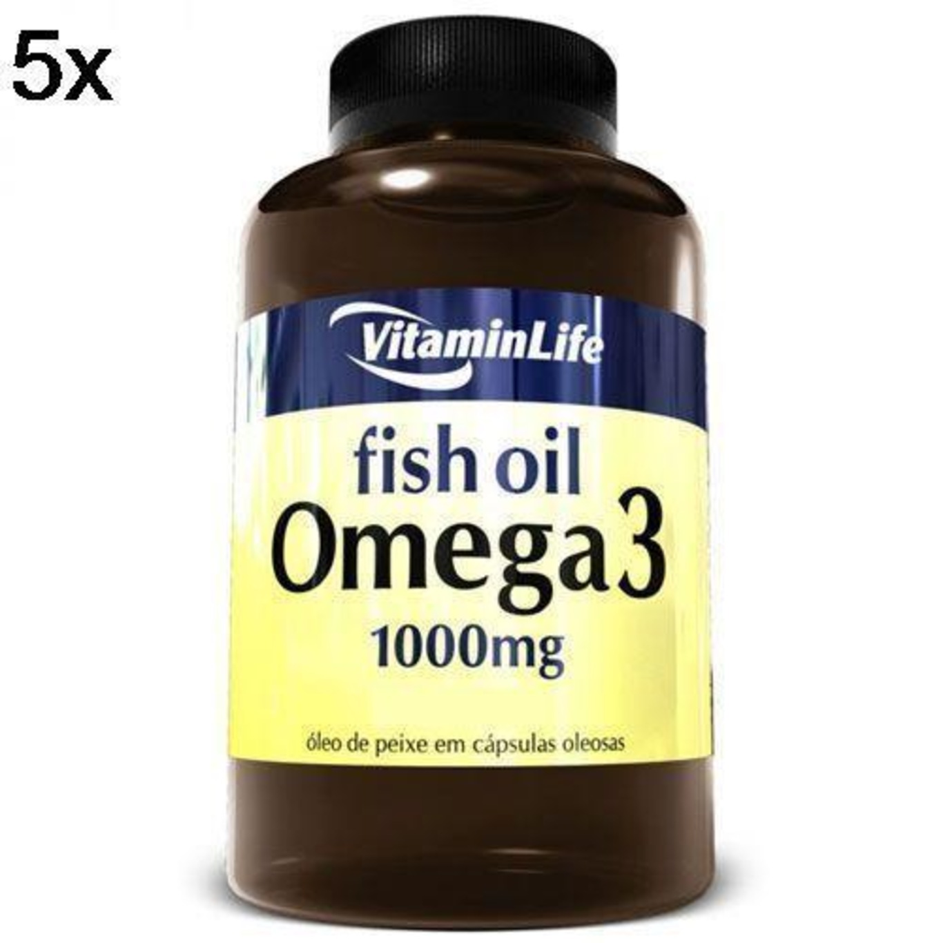 Omega 3 VitaminLife 1000mg - 200 Cápsulas - 5 Frascos - Foto 3