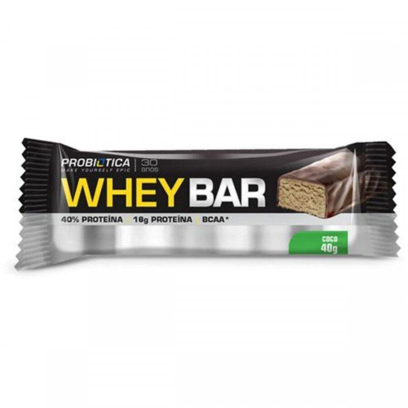 Whey Bar Probiótica High Protein - Coco - 1 unidade - Foto 1