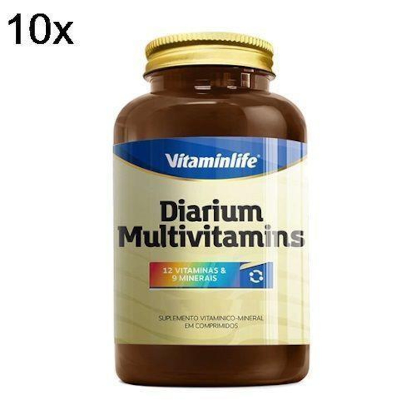 Diarium Multivitamínico VitaminLife 120 comprimidos - 10 Frascos - Foto 2