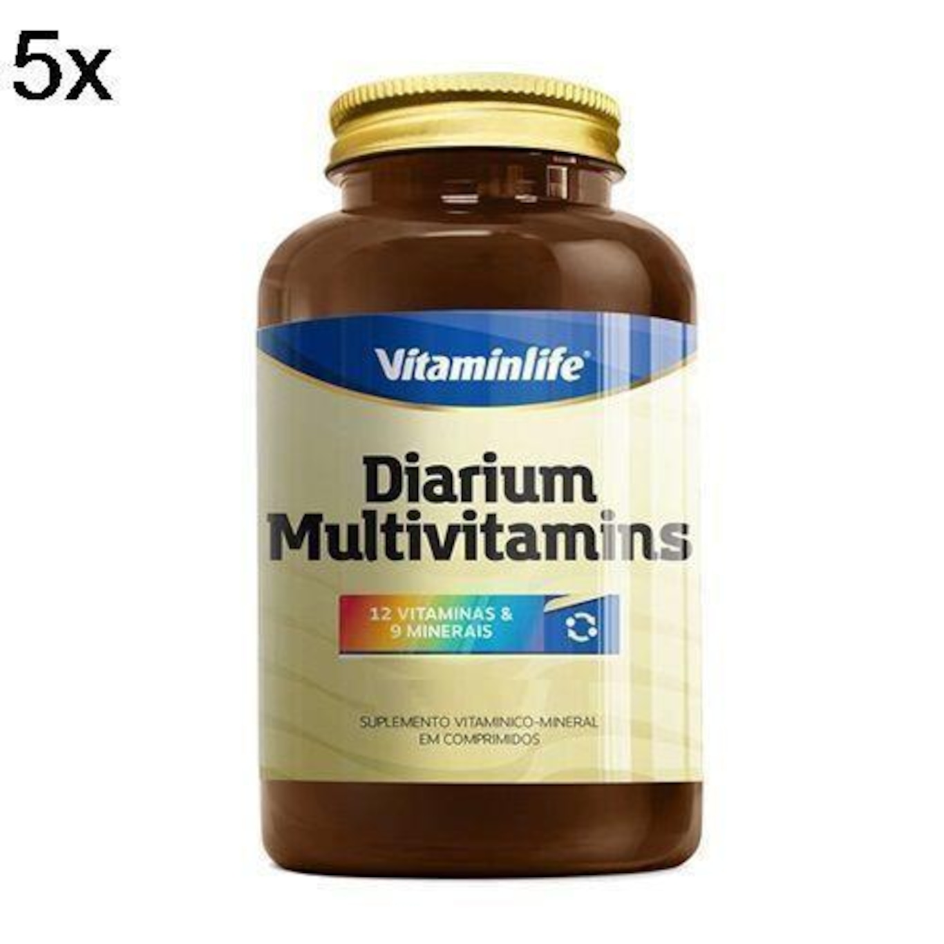 Diarium Multivitamínico VitaminLife - 120 comprimidos - 5 Frascos - Foto 2