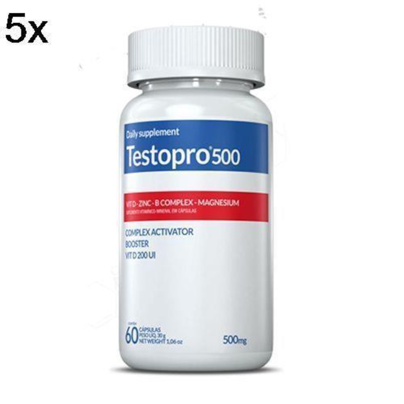 Testopro 500 Inove Nutrition - 60 Cápsulas - 5 Frascos - Foto 2