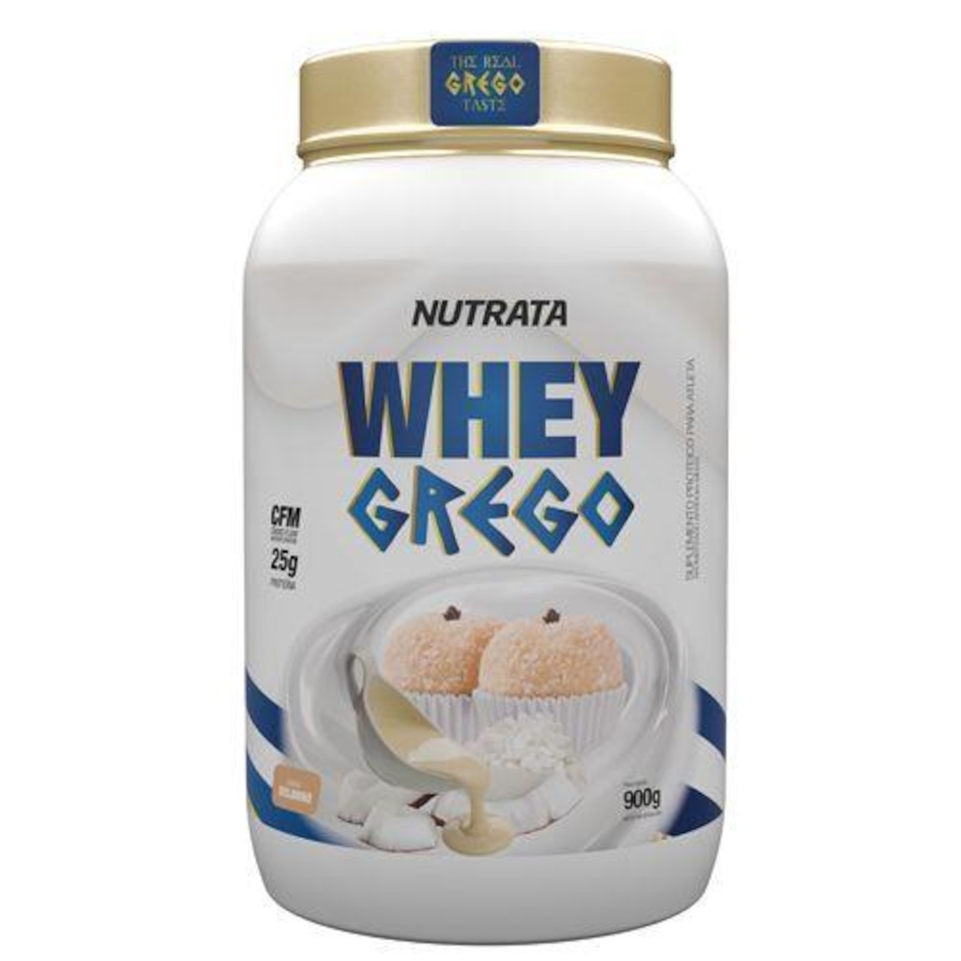 Whey Grego Nutrata - Beijinho - 900g - Foto 1