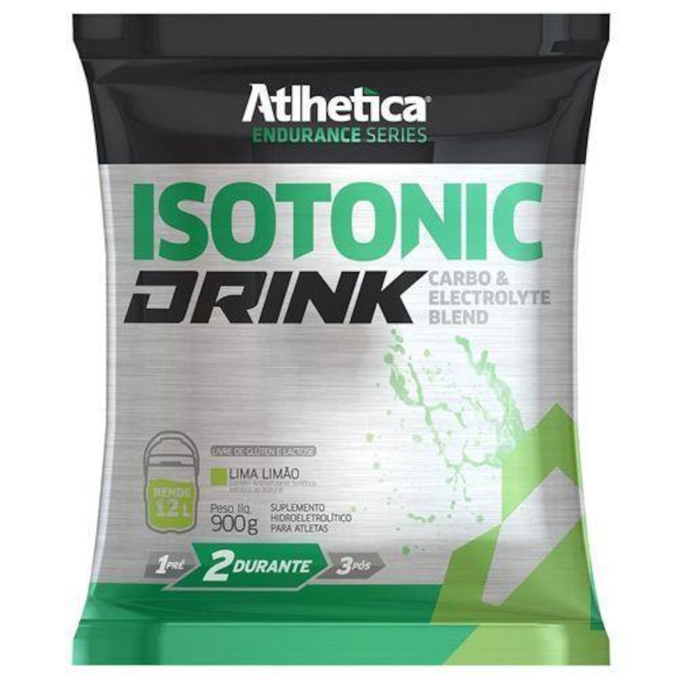 Isotonic Drink Endurance Series Atlhetica Nutrition Refil - Lima Limão - 900g - 5 Pacotes - Foto 1