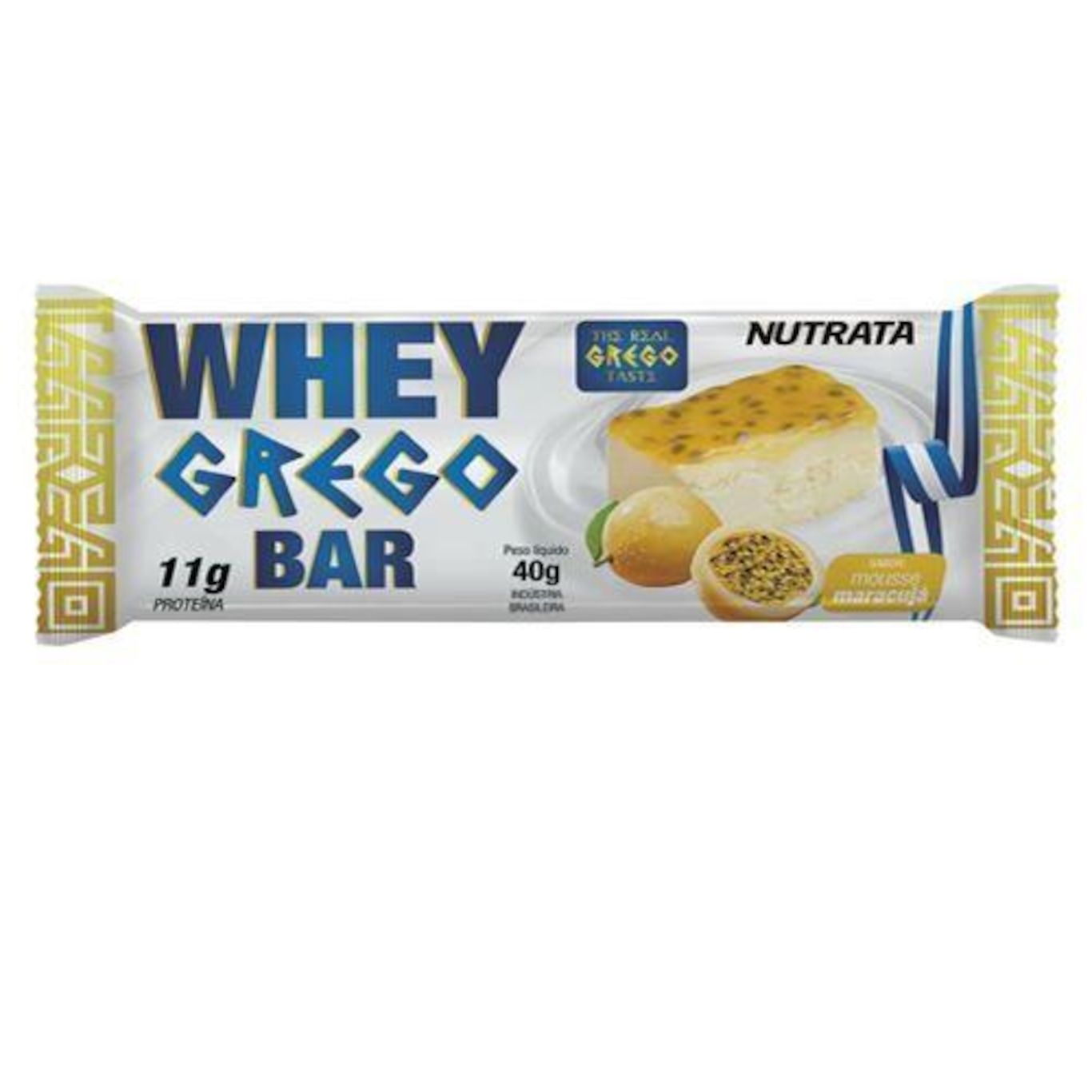 Barra de Whey Nutrata Grego Bar - Mouse de Maracujá - 12 Unidades de 40g - Foto 1