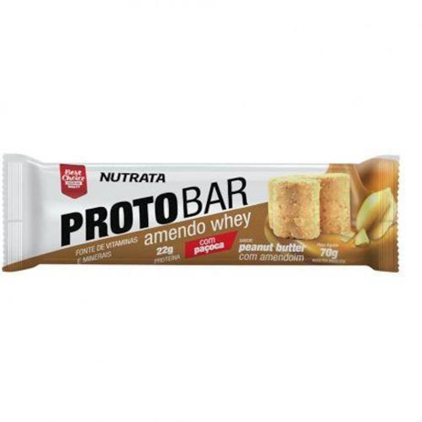 Barra Proto Bar Nutrata - Peanut Butter com Amendoim - 1 unidade - 70g - Foto 1