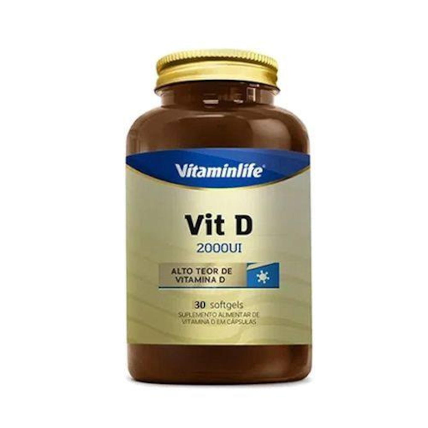 Vit D Vitaminlife 2000UI - 30 Softgels - Foto 1