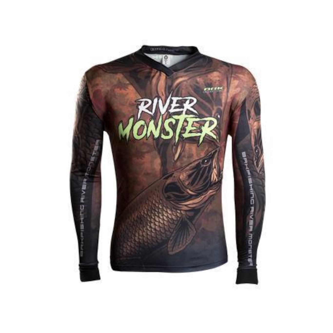 Camiseta de Pesca BRK River Monster Trairão Gola Confort V - Masculina - Foto 2