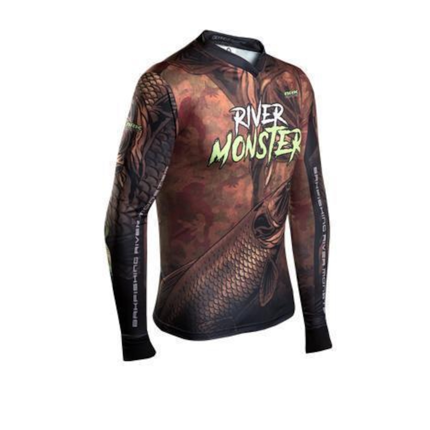 Camiseta de Pesca BRK River Monster Trairão Gola Confort V - Masculina - Foto 3