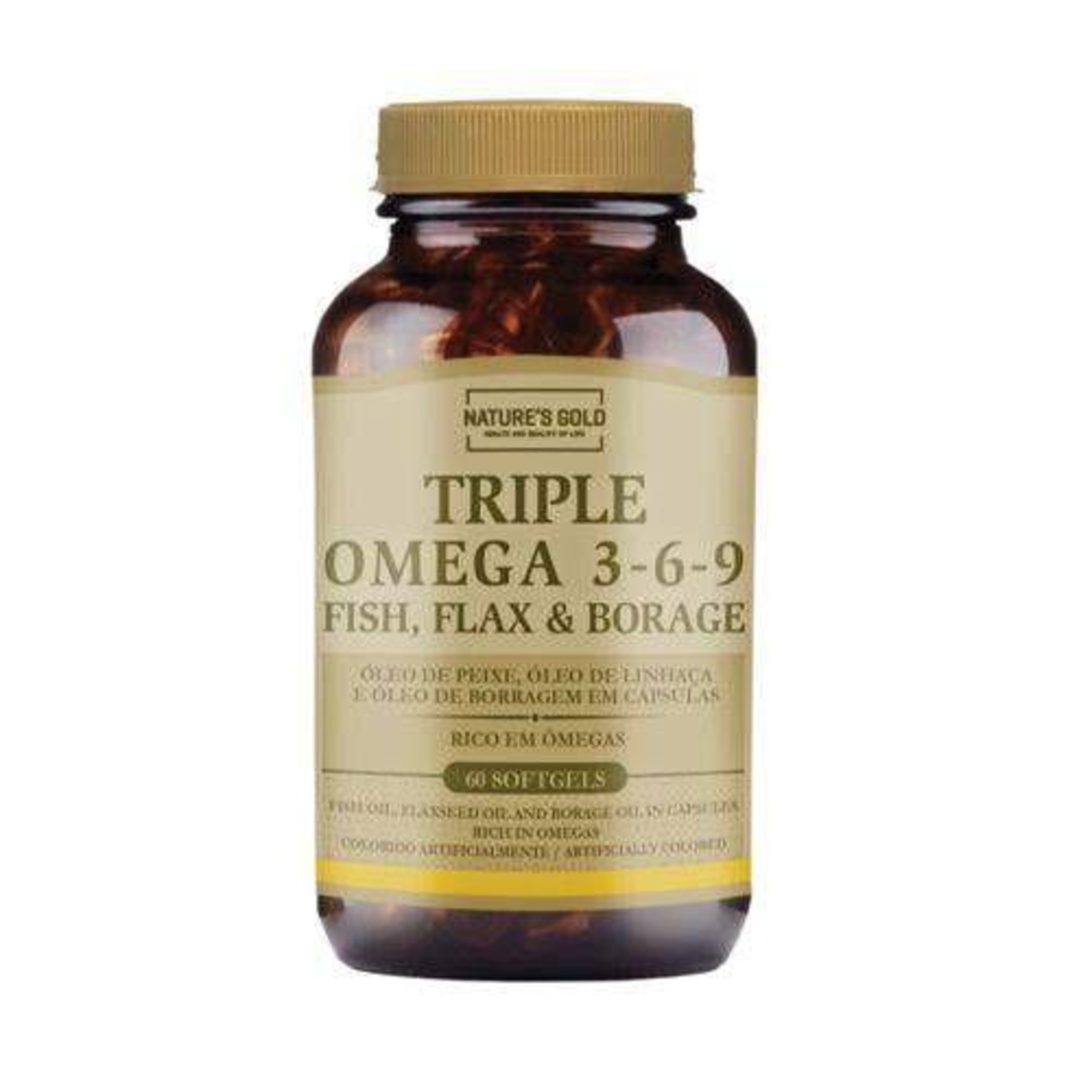 Triple Ômega 369 Natures Gold 60 Softgels Centauro