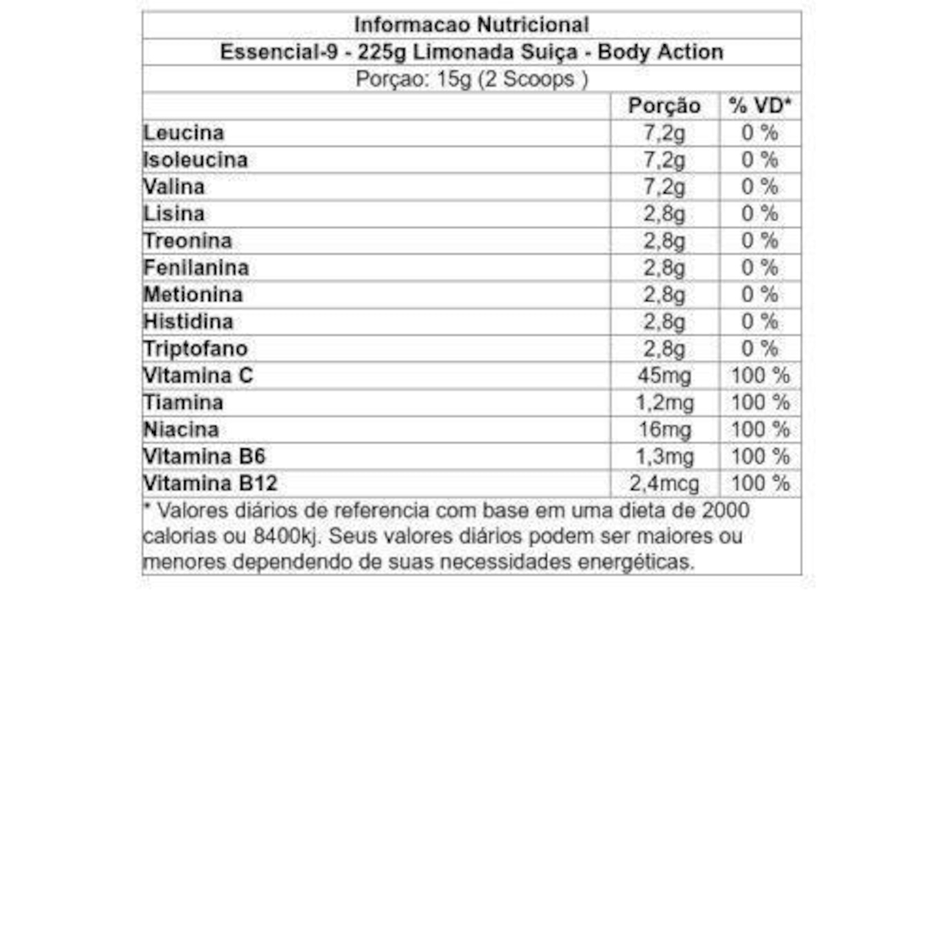 Essencial-9 Body Action - Limonada Suiça - 225g - Foto 2