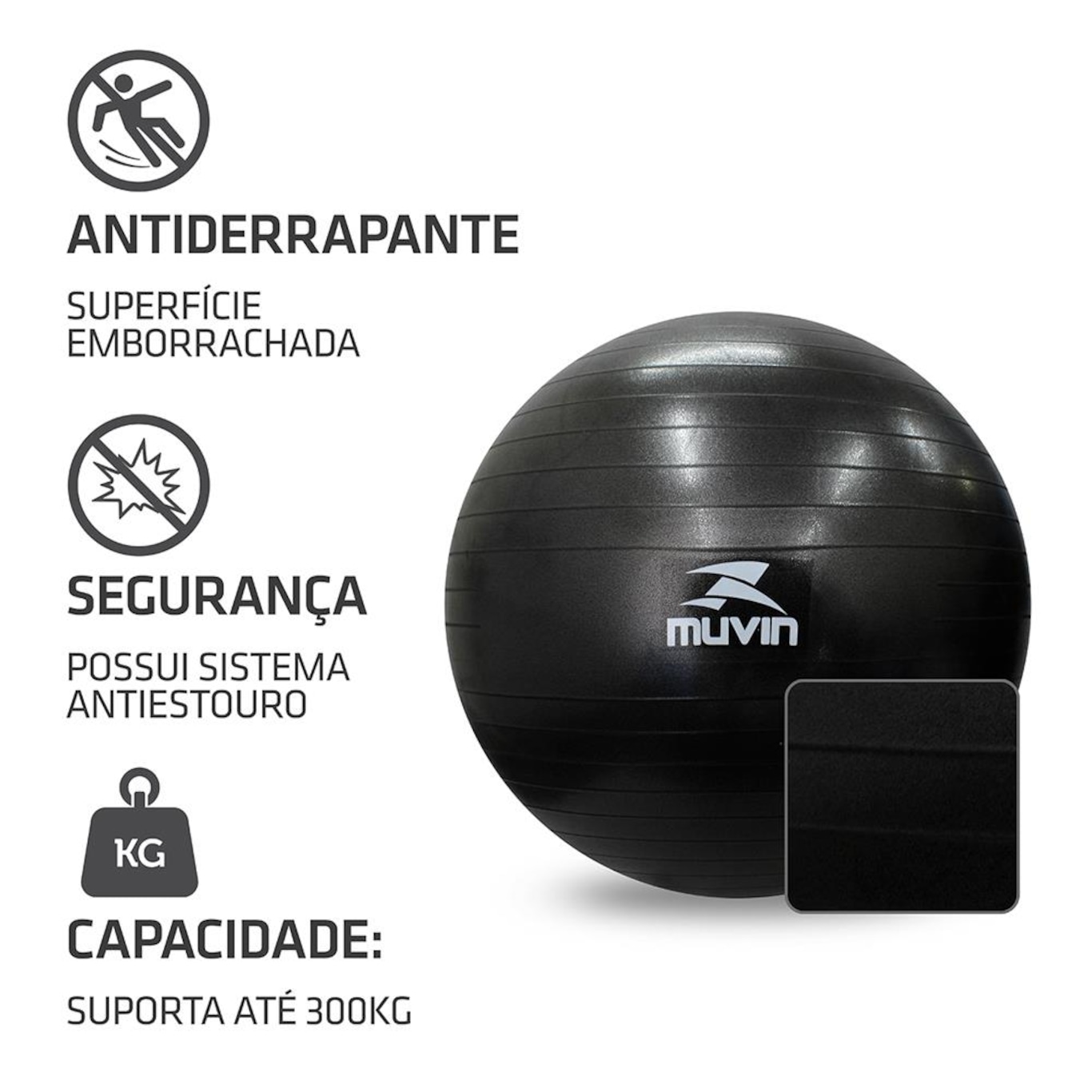 Bola de Pilates Muvin BLG-300 - 75cm - Foto 2