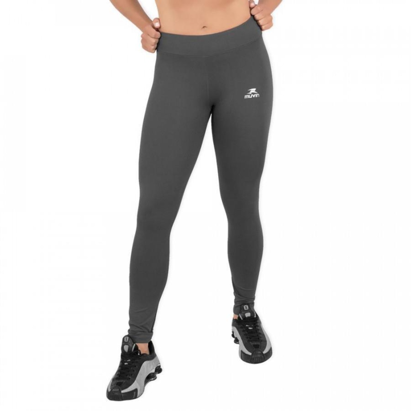 Calça Legging Muvin Solid Power CBL-800 - Feminina - Foto 1