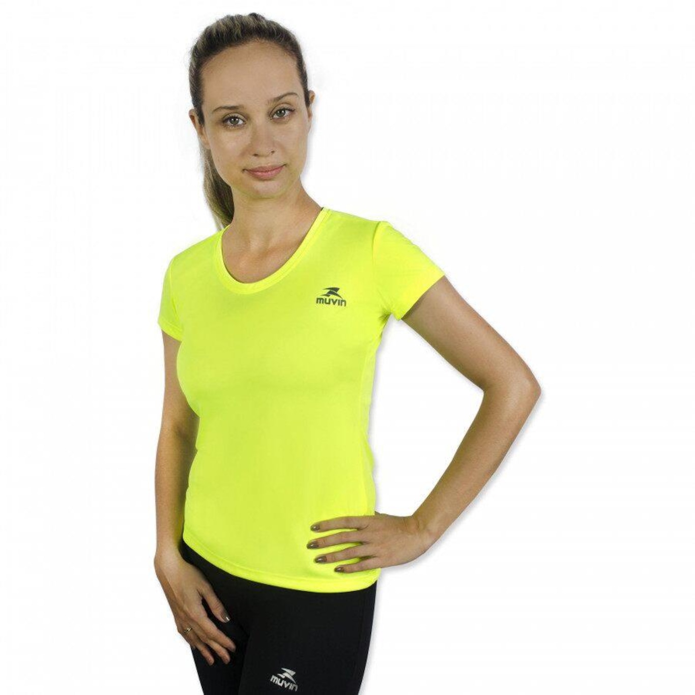 Camiseta Muvin Color Dry Workout SS CST-400 - Feminina - Foto 1