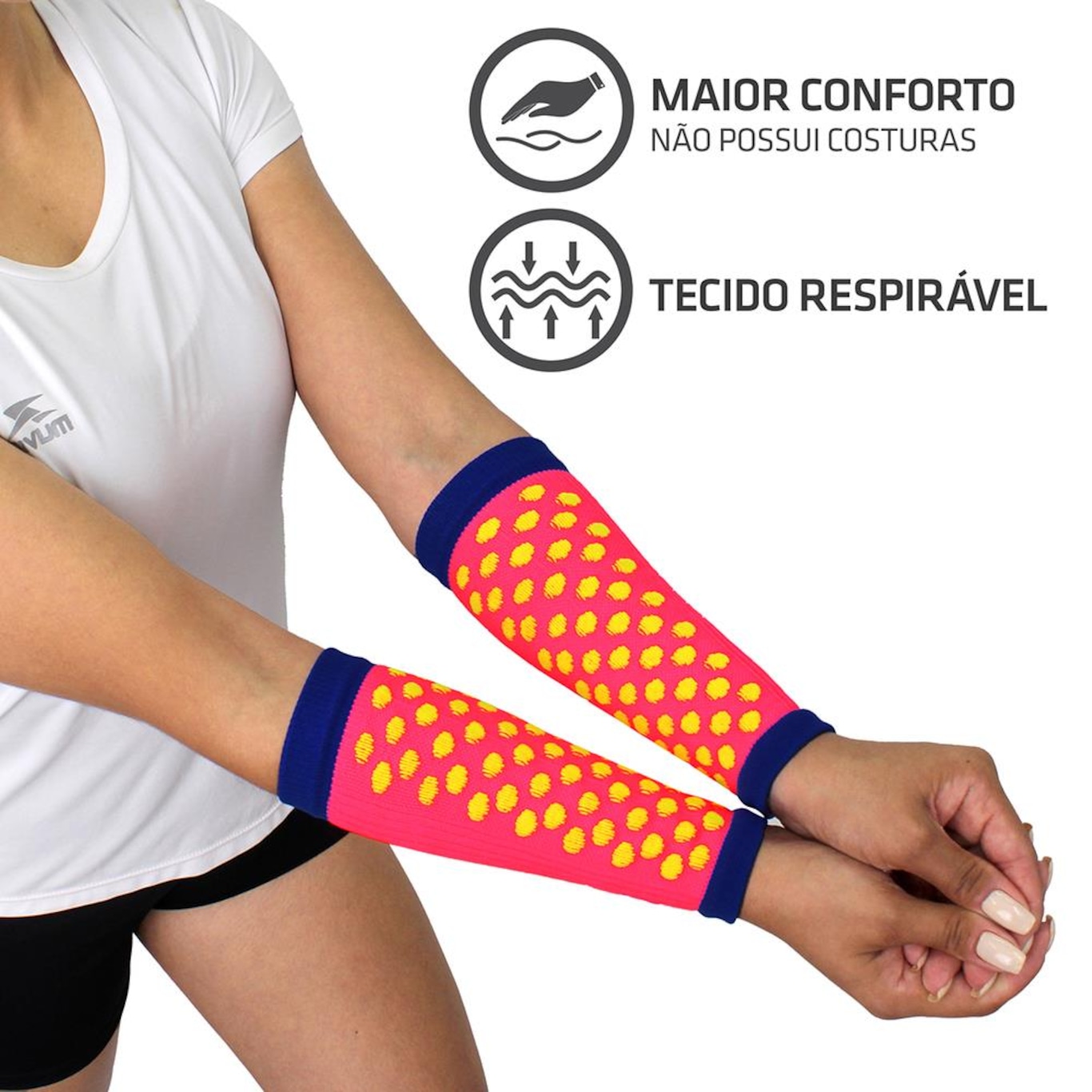 Manguito Curto Muvin MGT-400 Voleibol Elite Unissex - Adulto - Foto 3