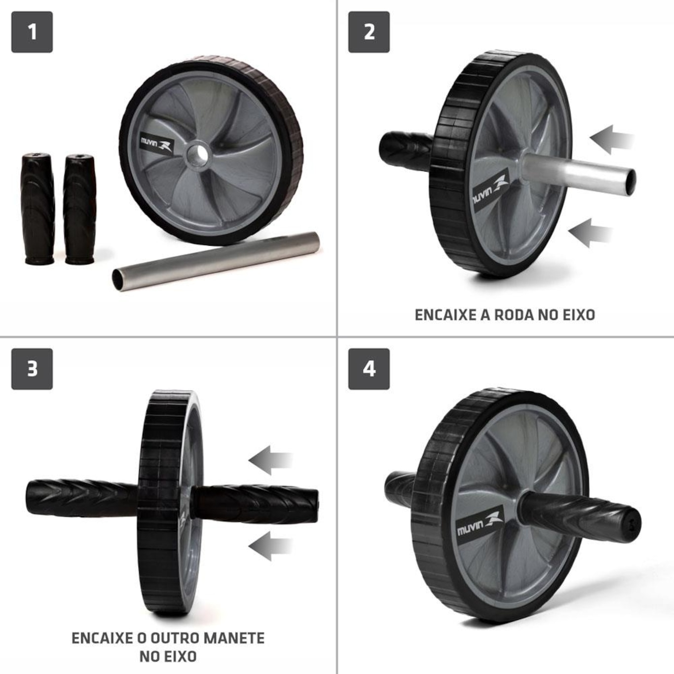 Roda de Exercícios Abdominais Muvin - Foto 4