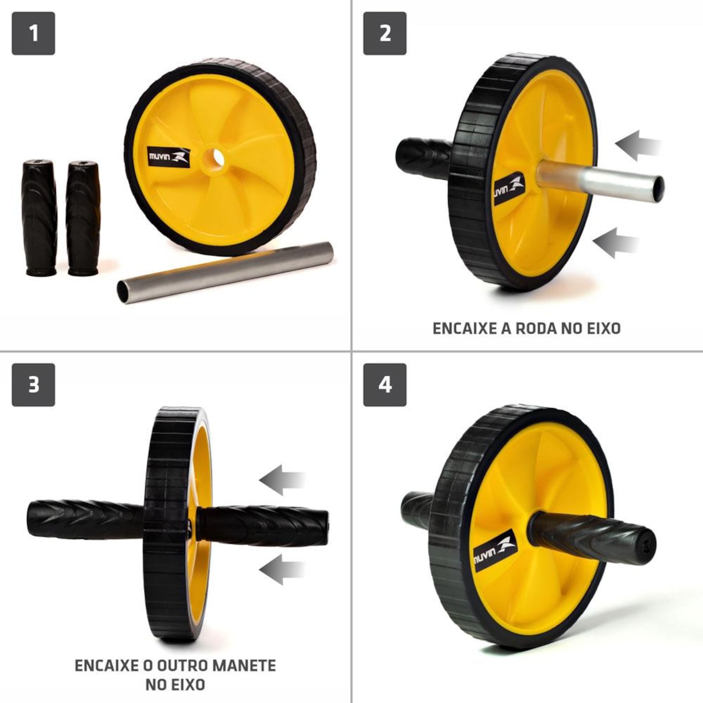 Roda de Exercícios Abdominais Muvin - Foto 4
