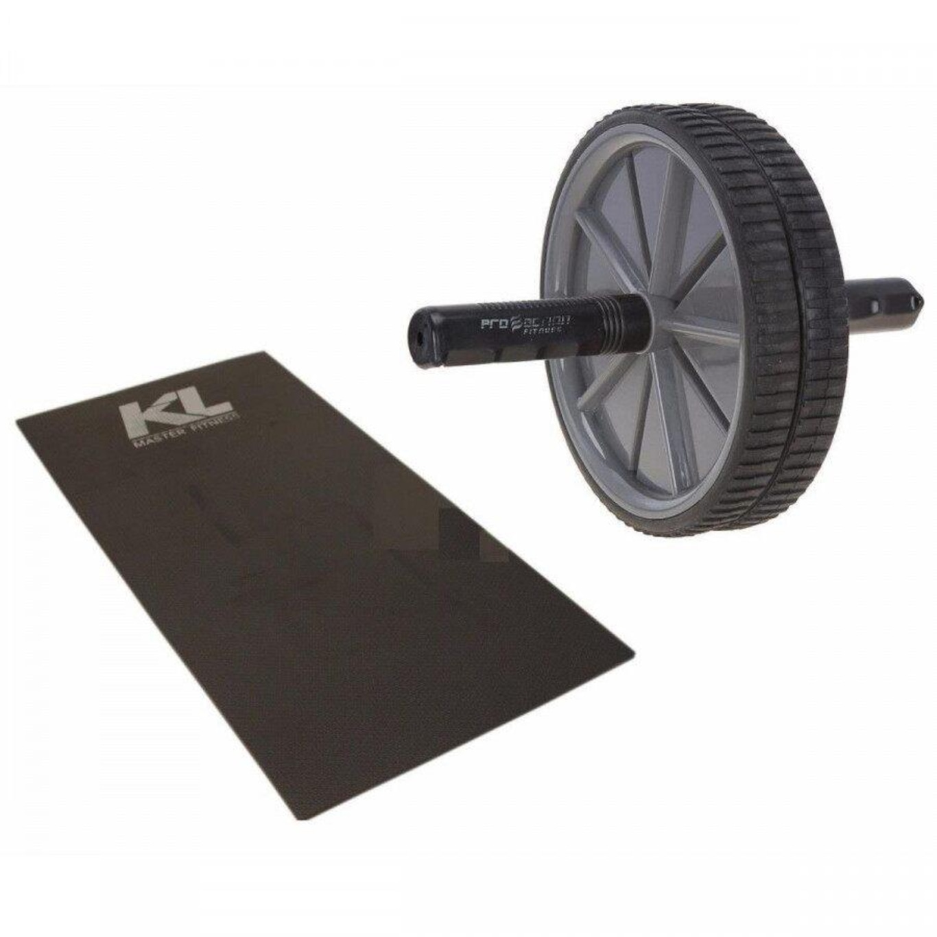 Kit Roda Abdominal Exercicios Lombar Colchonete Eva 20 mm - Foto 1