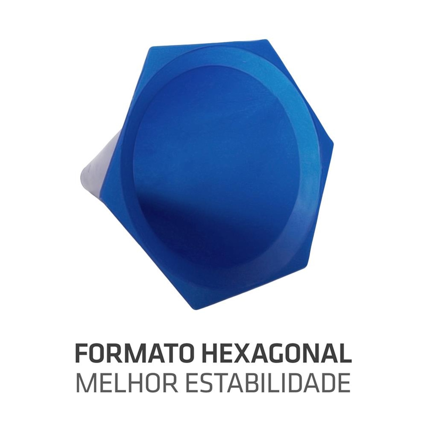 Cone de Marcação de Plástico Muvin - 24cm -12 Unidades - Foto 5