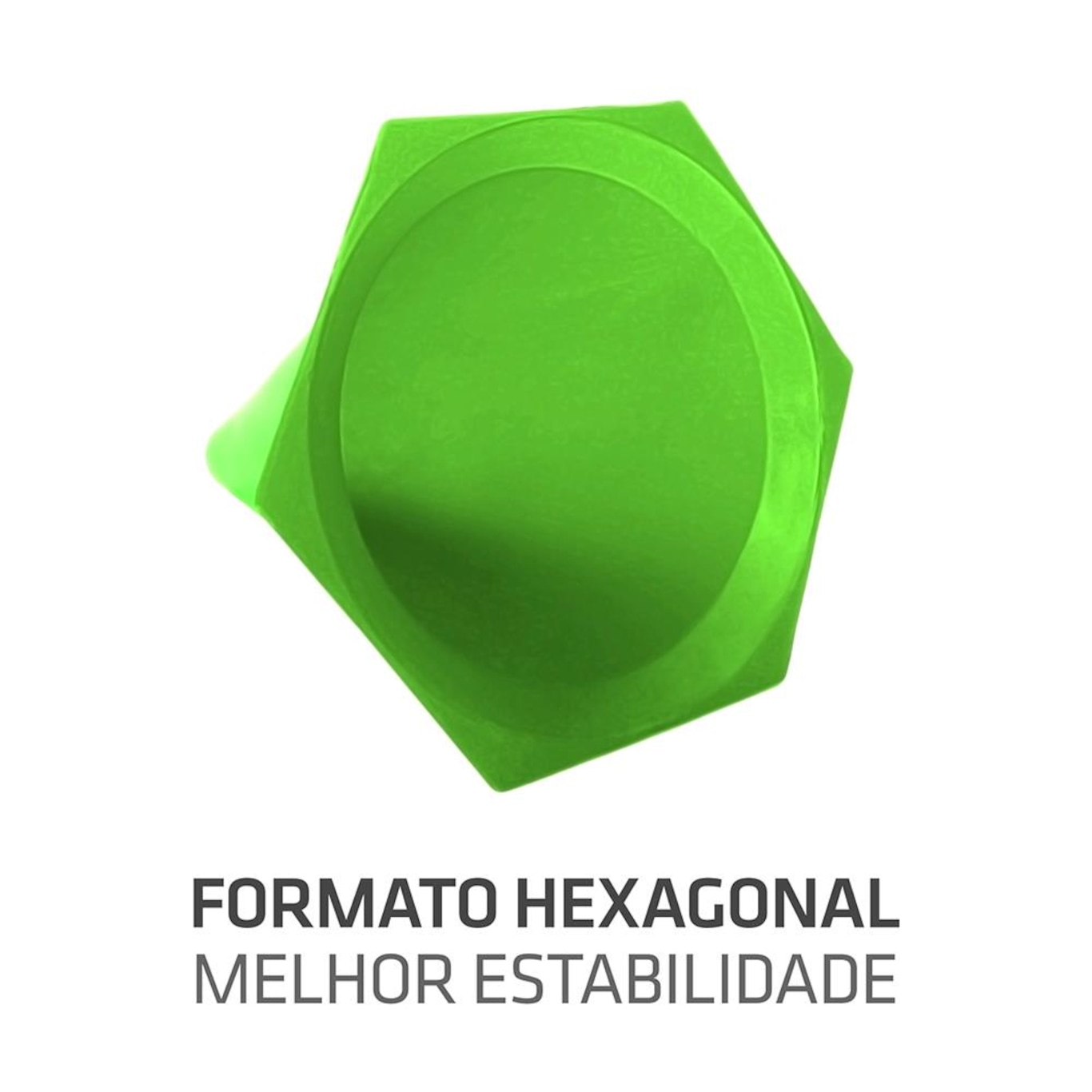 Cone de Marcação de Plástico Muvin - 24cm -12 Unidades - Foto 5