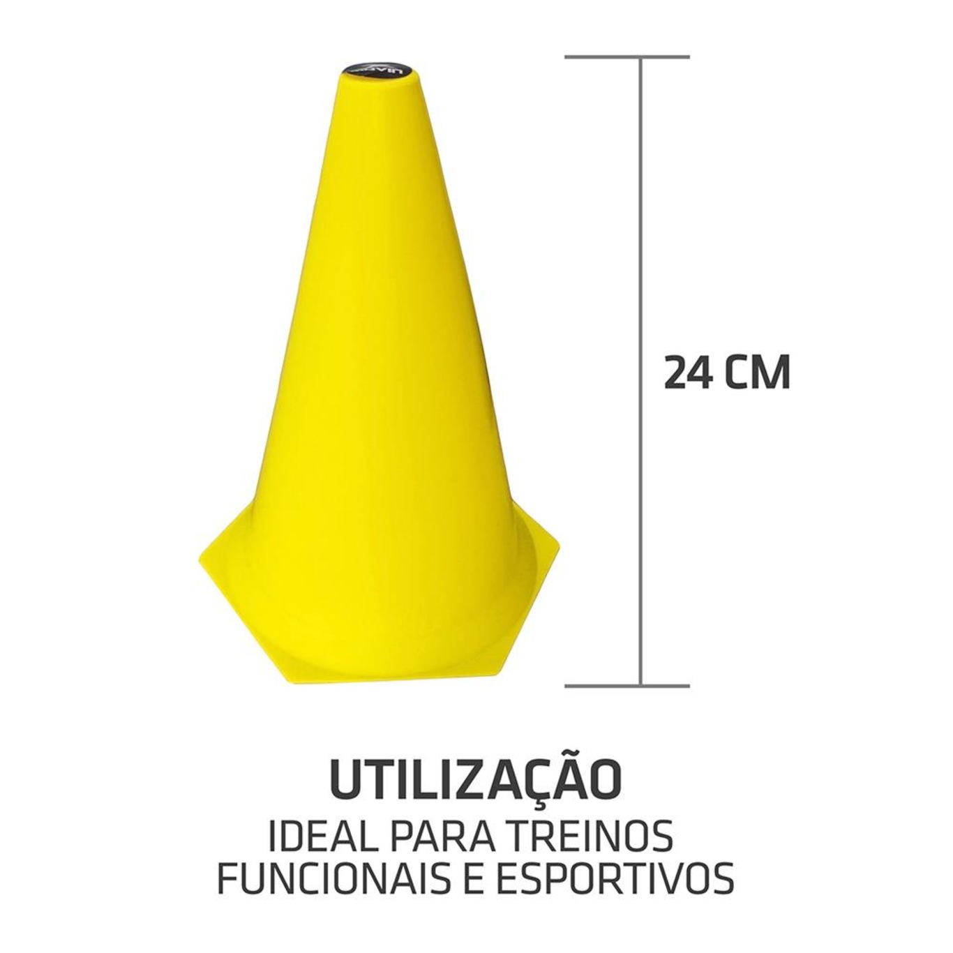 Cone de Marcação de Plástico Muvin - 24cm - Foto 3