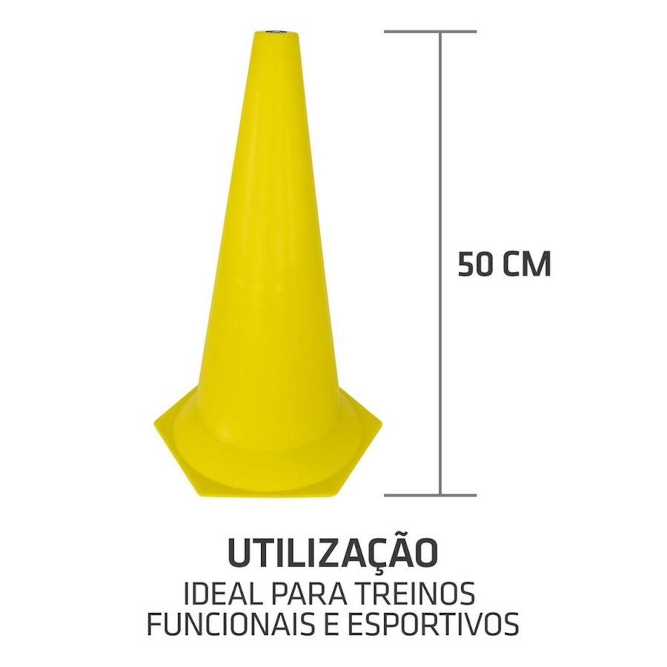 Cone de Marcação de Plástico Muvin 50cm - 8 Unidades - Foto 4