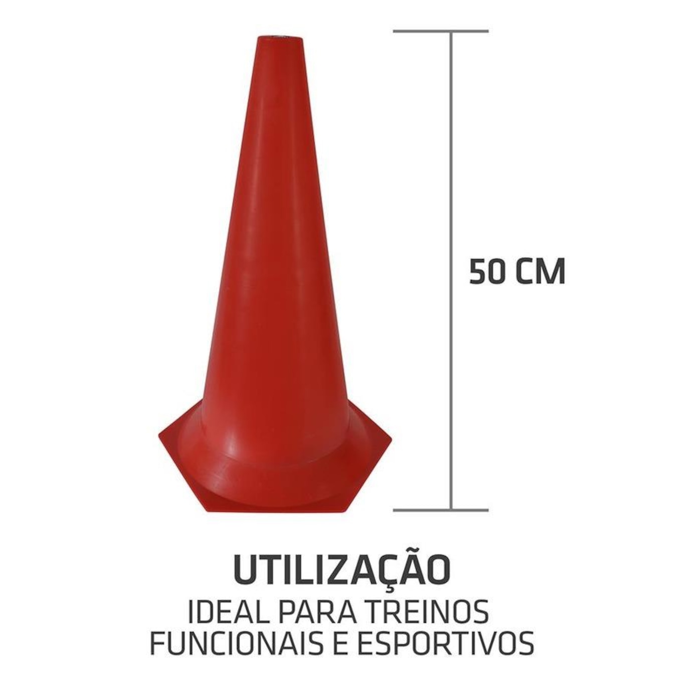 Cone de Marcação de Plástico Muvin 50cm - 8 Unidades - Foto 4